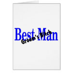 Best Man Grooms Bitch Greeting Cards