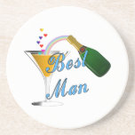 Best Man Toast Blue Drink Coasters