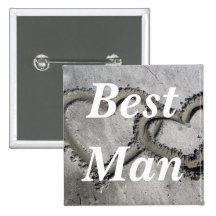 Best Man Wedding Button