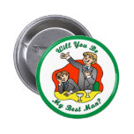 Best Man Wedding ID  Button