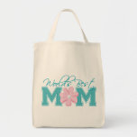 Best Mom Turq Tote Bag