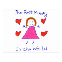 Best Mummy In The World Postcard
