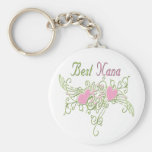 Best Nana Swirling Hearts Key Chains