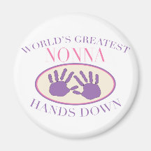 Best Nonna Hands Down T-shirt Magnets