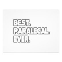 Best Paralegal Ever Personalised Invitations