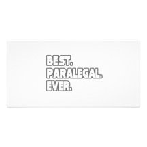 Best Paralegal Ever Personalised Photo Card