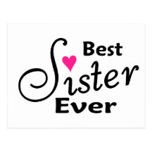 Best Sister Ever Postcards