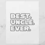 Best Uncle Ever Custom Flyer