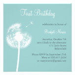 Best Wishes! Birthday Invitation (turquoise)