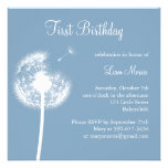Best Wishes! (blue) Personalised Invitation