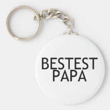 Bestest Papa Key Chain