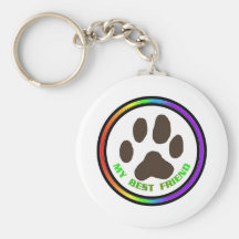 Bestfriend Outlined Key Chain