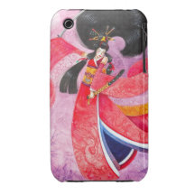 Besuto Samurai Ninja Geisha Custom iPhone Case Case-Mate iPhone 3 Cases