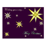 Bethlehem Night Shining Stars Postcard