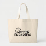 Better Recognise Retro Lady - B&W Canvas Bag