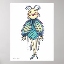 Betty Blue Buggs in Boots! From Chicago.... Print