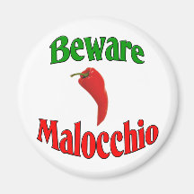 Beware Malocchio (Evil Eye) Fridge Magnets