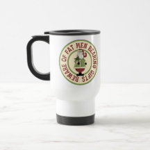 Beware Of Fat Men Funny Christmas Travel Mug/Cup