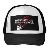 Beware of honey badger hats