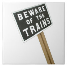 Beware of the trains tiles