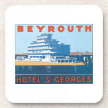Beyrouth, Hotel  St. Georges Drink Coaster