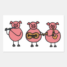 BF- Three Little Musical Pigs Sticker