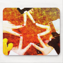 BFF Star Hands Mouse Pad