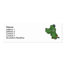 BH- Funny Alligator Business Cards