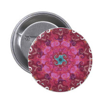 Bhuvaneshwari Yantra Mandala Button