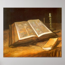 Bible by Vincent van Gogh, Vintage Impressionism Posters