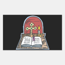Bible Rectangular Stickers