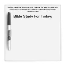 Bible Study for Today Dry Erase Board