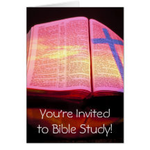 Bible Study Invitation Card