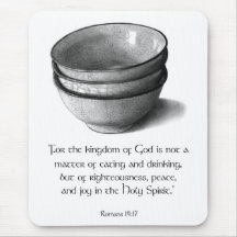 BIBLE VERSE: ROMANS: PENCIL ART: KINGDOM MOUSE PADS