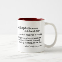 bibliophile, defined mug