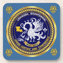 Bicentennial Louisiana Mardi Gras Party See Notes Beverage Coaster