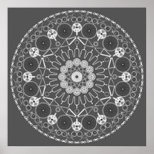 Bicycle Mandala 2 Poster