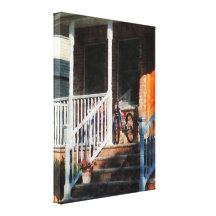 Bicycle on Porch Gallery Wrapped Canvas