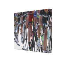 Bicycle Racers Canvas Print