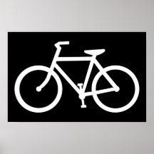 bicycle silhouette posters