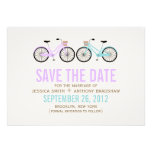 Bicycles His and Hers Wedding Save the Date Personalized Announcement