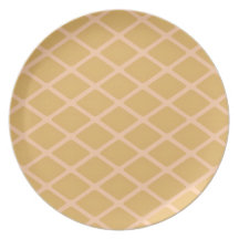 biege yellow diamond square pattern plates