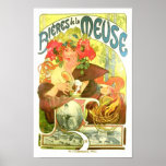 Bières de la Meuse, Alphonse Mucha Posters