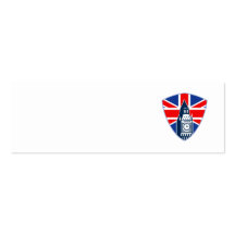 Big Ben British Flag Shield Business Card Template