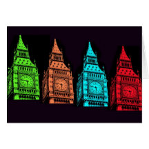Big Ben Collage Greeting Card