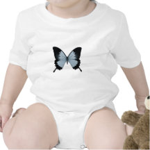 Big Blue & Black Butterfly Bodysuits