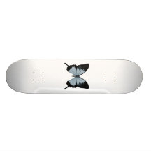 Big Blue & Black Butterfly Custom Skate Board