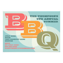 Big Bold BBQ Invitation