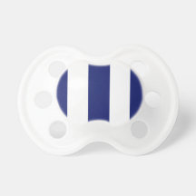 Big Bold Blue Stripe Baby Pacifier
