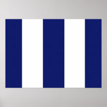 Big Bold Blue Stripe Posters
